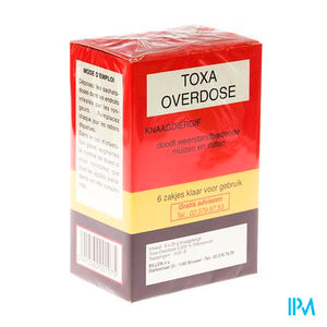 Toxa Overdose Muizenvergif 6 X 25g