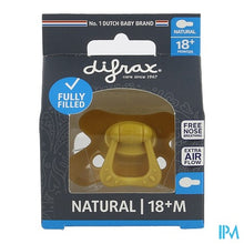 Charger l'image dans la galerie, Difrax Fopspeen Natural 18m+ Uni/pure Geel/honey
