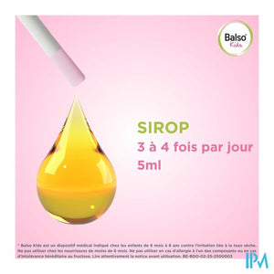 Balso Kids Hoestsiroop Z/suiker 125ml + Pipet Nf