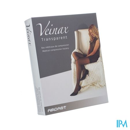 Veinax Panty Transparant 2 Lang Zwart Maat 3