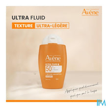 Afbeelding in Gallery-weergave laden, Avene Zon Spf50 Ultra Fluid Invisible 50ml
