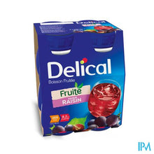Afbeelding in Gallery-weergave laden, Delical Fruitdrink Druiven Nf 4x200ml

