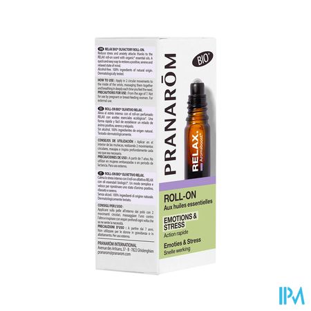 Pranarom Aromaboost Relax Roller Bio 5ml