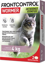 Load image into Gallery viewer, Frontcontrol Wormer 230mg/20mg Kat Tabl 2
