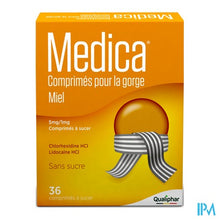 Charger l'image dans la galerie, Medica Keeltabletten Honing 36 zuigtabletten
