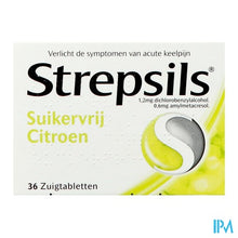 Load image into Gallery viewer, Strepsils Suikervrij Citroen Past 36
