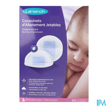 Charger l'image dans la galerie, Lansinoh Wegwerpb.borstkompressen Blue Lock Core60
