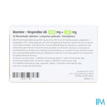 Charger l'image dans la galerie, Diosmine+hesperidine Ab 450mg+50mg Filmomh Tabl 30
