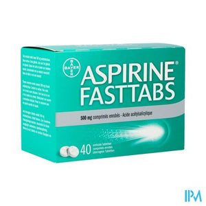 Aspirine Fasttabs 500mg Filmomh Tabl 40