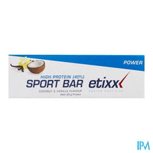 Load image into Gallery viewer, Etixx High Protein Bar Coconut Vanilla 12x50g
