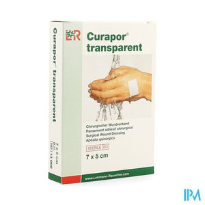 Curapor Transparant Steriel 7cmx 5cm 5 13099