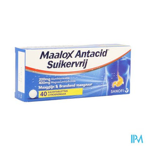 Maalox Antacid Zs Lemon 200/400mg Kauwtabl 40 Bl.