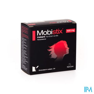 Mobistix Instant Aardbei Vanille 500Mg Gran Zak 24