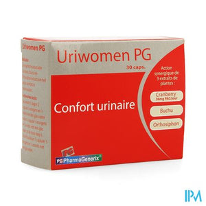 Uriwomen Pg Pharmagenerix Caps 30