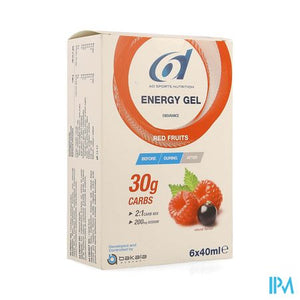 6d Sixd Energy Gel Red Fruits 6x40ml