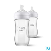 Charger l'image dans la galerie, Philips Avent Natural 3.0 Zuigfles Glas Duo2x240ml

