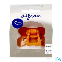 Afbeelding in Gallery-weergave laden, Difrax Fopspeen Dental +12m Uni/pure Oranje/pump.
