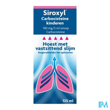 Afbeelding in Gallery-weergave laden, Siroxyl Carbocisteine 100mg/5ml Kind. Siroop 125ml
