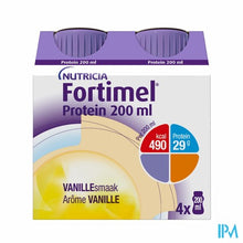 Afbeelding in Gallery-weergave laden, Fortimel Protein 200ml Vanille 4x200ml
