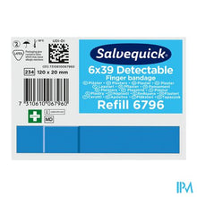 Afbeelding in Gallery-weergave laden, Salvequick Lange Vingerpleister Blauw 6796

