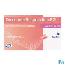 Afbeelding in Gallery-weergave laden, Diosmine+Hesperidine EG 900Mg+100Mg Tabl 30
