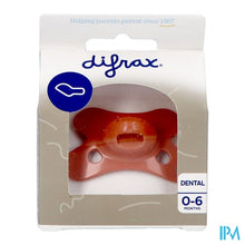Afbeelding in Gallery-weergave laden, Difrax Fopspeen Dental 0-6m Uni/pure Bruin/brick
