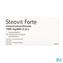 Charger l'image dans la galerie, Steovit Forte Citroen 1000mg/800ie Kauwtabl 90 Pip
