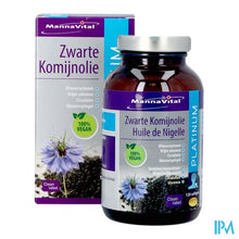Charger l'image dans la galerie, Mannavital Zwarte Komijnolie Platinum Softgels 120

