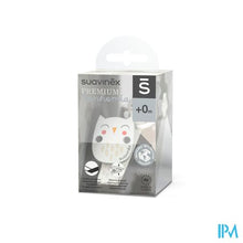 Afbeelding in Gallery-weergave laden, Suavinex Bonhomia Soother Clip+ribbon Owl Beige

