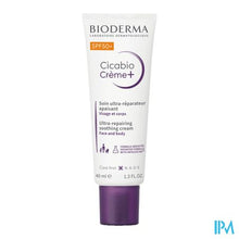Load image into Gallery viewer, Bioderma Cicabio Creme+ Spf50+ 40ml
