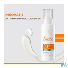 Load image into Gallery viewer, Avene Zon Spf50 A/imperfection Fluide 40ml
