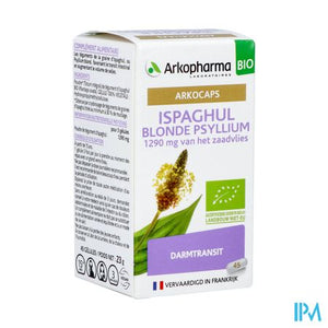 Arkogelules Ispaghul Psyllium Blond Bio Caps 45