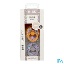 Load image into Gallery viewer, Bibs 2 Fopspeen Duo Liberty Garden Blossom Pumpk.2
