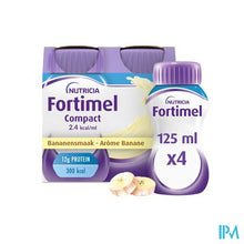 Afbeelding in Gallery-weergave laden, Fortimel Compact 2.4kcal Banaan 4x125ml
