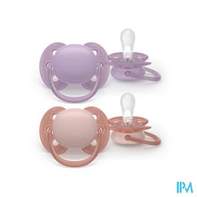 Afbeelding in Gallery-weergave laden, Philips Avent Fopspeen +6m Soft Roze/lila 2
