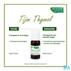 Phytosun Tijm Thymol Fr-bio-01 10ml