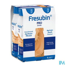 Afbeelding in Gallery-weergave laden, Fresubin Pro Drink Abrikoos Perzik Fl 4x200ml

