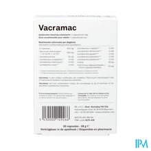 Afbeelding in Gallery-weergave laden, Vacramac 30 Caps 3x10 Nutriphyt
