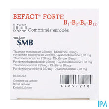 Afbeelding in Gallery-weergave laden, Befact® Forte B1-B2-B6-B12 omhulde tabletten 100
