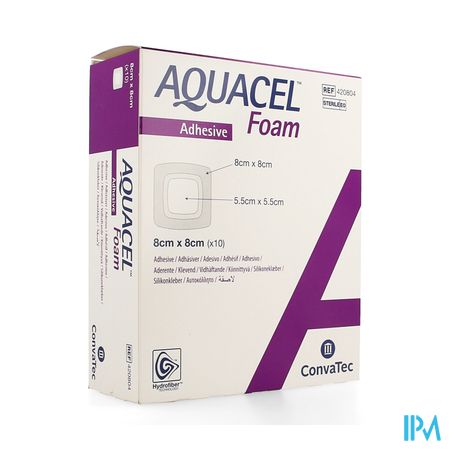 Aquacel Schuimverb Adh Hydrofiber 8,0x 8,0cm 10