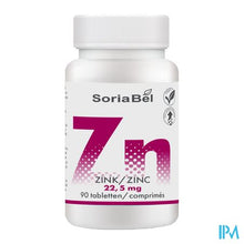Afbeelding in Gallery-weergave laden, Soria Zinc Bio-actief 22,5mg Tabl 90
