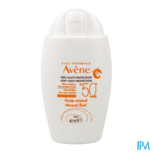 Charger l'image dans la galerie, Avene Zon Spf50+ Minerale Fluide 40ml
