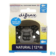 Afbeelding in Gallery-weergave laden, Difrax Fopspeen Natural12m+ Boy
