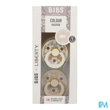 Afbeelding in Gallery-weergave laden, Bibs 1 Fopspeen Duo Liberty Garden Strawber.ivory2
