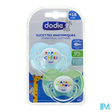 Load image into Gallery viewer, Dodie Fopspeen Anatomisch Silic. +18m Fan A44 2
