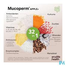 Afbeelding in Gallery-weergave laden, Mucoperm Apple+ 60 ZAKJES 240G
