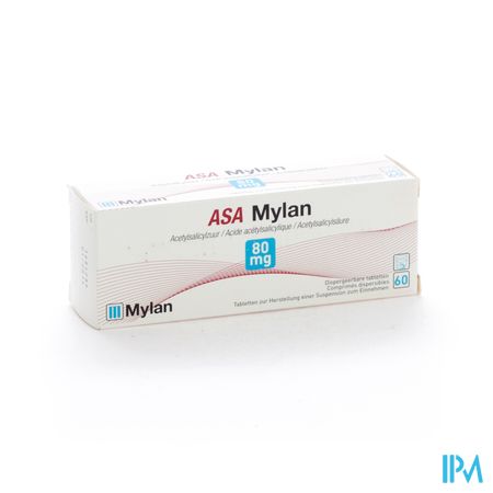 Asa Mylan 80mg Tabl 60 X 80mg