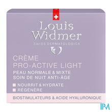 Charger l'image dans la galerie, Widmer Nacht Creme Pro-active Light Parf Pot 50ml
