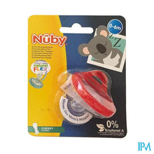 Afbeelding in Gallery-weergave laden, Nuby Fopspeen Natural Flex Kers 0-6m
