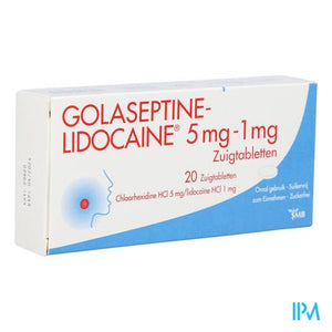 Golaseptine Lidocaine 5mg/1mg Zuigtabl 20